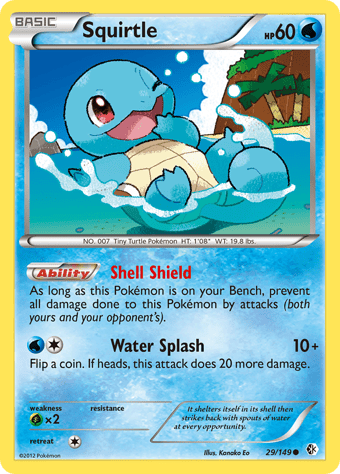 Squirtle Boundaries Crossed Pokemon Card