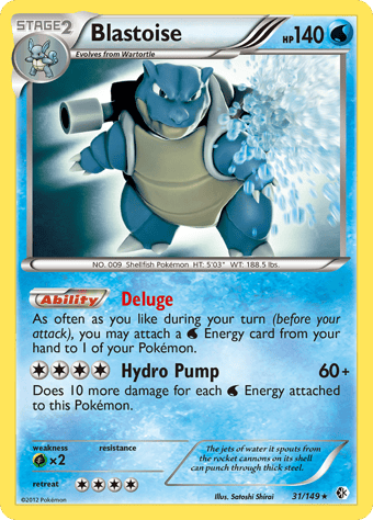 Blastoise Boundaries Crossed Pokemon Card