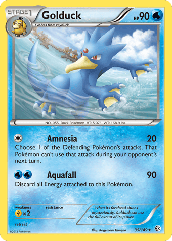 Golduck Boundaries Crossed Pokemon Card