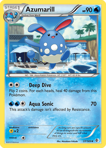 Azumarill Boundaries Crossed Pokemon Card