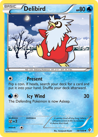 Delibird Boundaries Crossed Pokemon Card Delibird Boundaries Crossed Pokemon Card