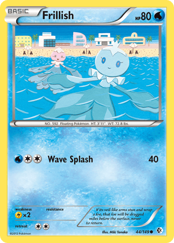 Frillish Boundaries Crossed Pokemon Card