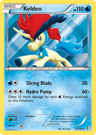 Keldeo Boundaries Crossed Pokemon Card