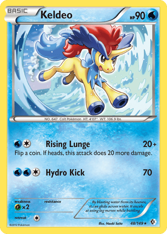 Keldeo Boundaries Crossed Pokemon Card