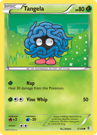 Tangela Boundaries Crossed Pokemon Card