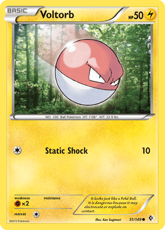 Voltorb Boundaries Crossed Pokemon Card