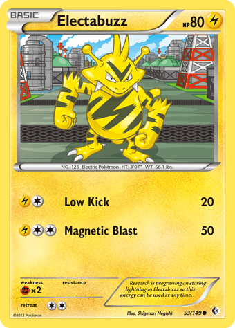 Electabuzz Boundaries Crossed Pokemon Card