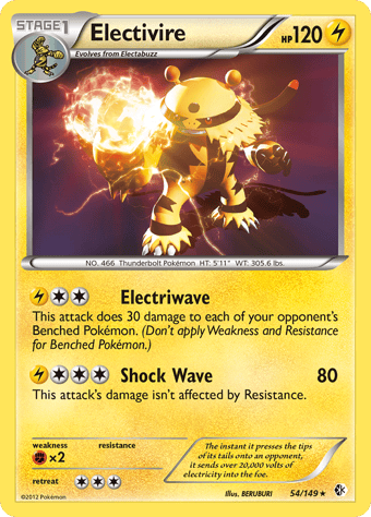 Electivire Boundaries Crossed Pokemon Card