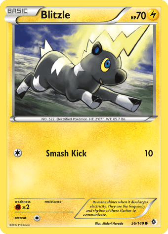 Blitzle Boundaries Crossed Pokemon Card