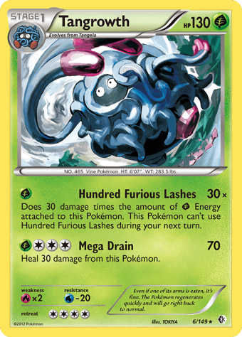 Tangrowth Boundaries Crossed Pokemon Card