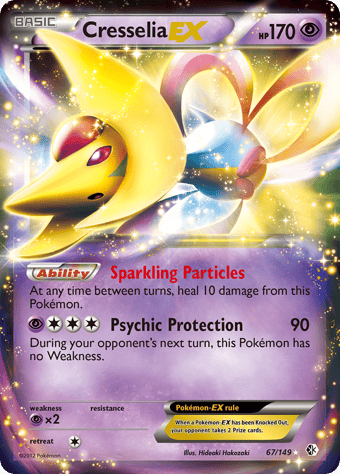 Cresselia-EX Boundaries Crossed Pokemon Card