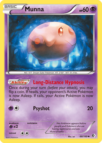 Munna Boundaries Crossed Pokemon Card