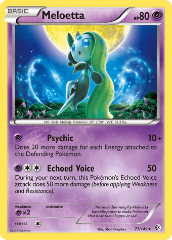 Meloetta Boundaries Crossed Pokemon Card