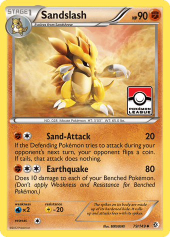 Sandslash Boundaries Crossed Pokemon Card