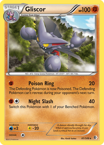 Gliscor Boundaries Crossed Pokemon Card