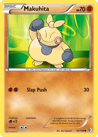Makuhita Boundaries Crossed Pokemon Card