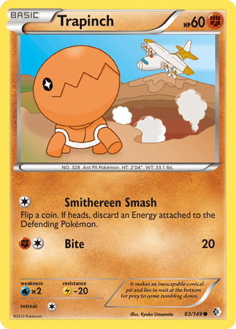 Trapinch Boundaries Crossed Pokemon Card