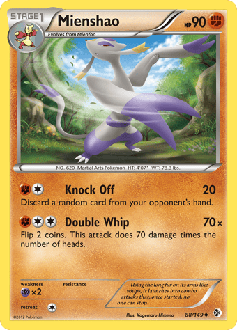 Mienshao Boundaries Crossed Pokemon Card
