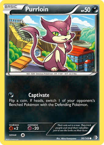 Purrloin Boundaries Crossed Pokemon Card