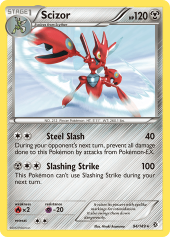Scizor Boundaries Crossed Pokemon Card