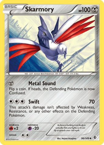 Skarmory Boundaries Crossed Pokemon Card