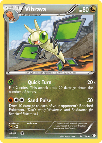 Vibrava Boundaries Crossed Pokemon Card