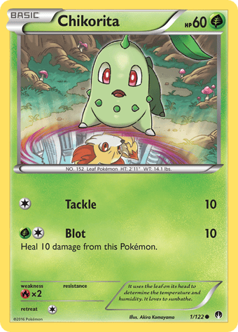 Chikorita BREAKpoint Pokemon Card