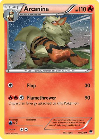 Arcanine BREAKpoint Pokemon Card