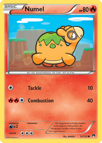 Numel BREAKpoint Pokemon Card