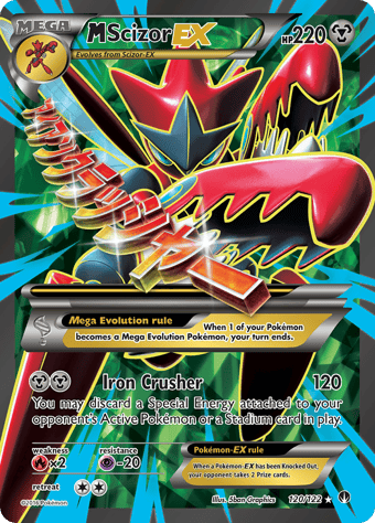 M Scizor-EX BREAKpoint Pokemon Card