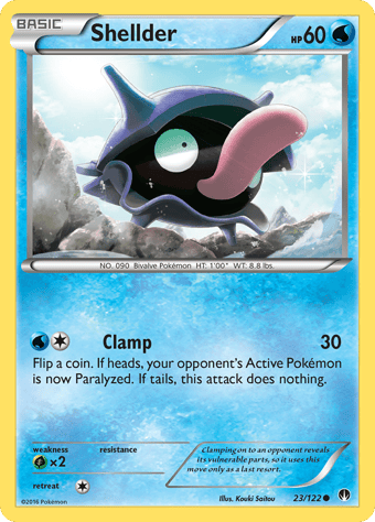 Shellder BREAKpoint Pokemon Card