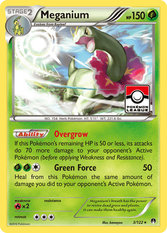 Meganium BREAKpoint Pokemon Card