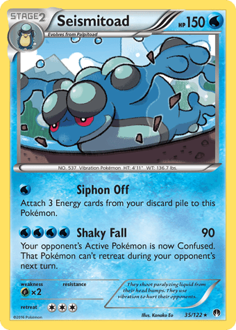 Seismitoad BREAKpoint Pokemon Card