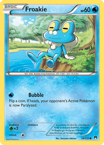 Froakie BREAKpoint Pokemon Card