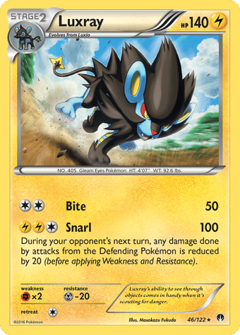 Luxray BREAKpoint Pokemon Card
