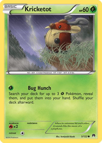 Kricketot BREAKpoint Pokemon Card