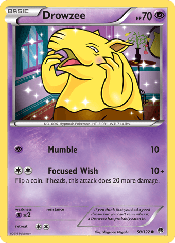 Drowzee BREAKpoint Pokemon Card