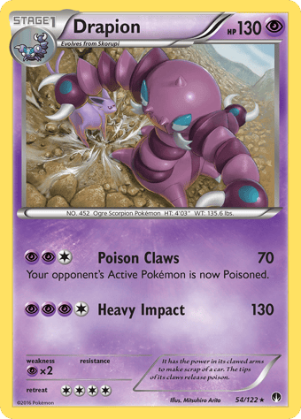 Drapion BREAKpoint Pokemon Card