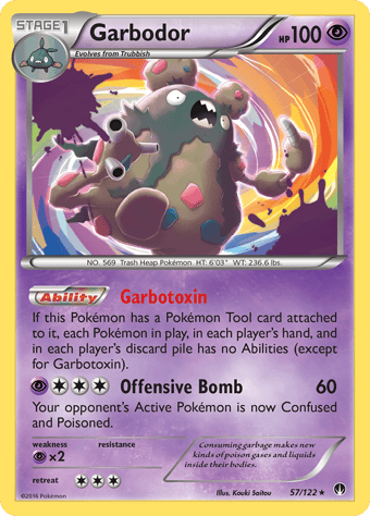 Garbodor BREAKpoint Pokemon Card
