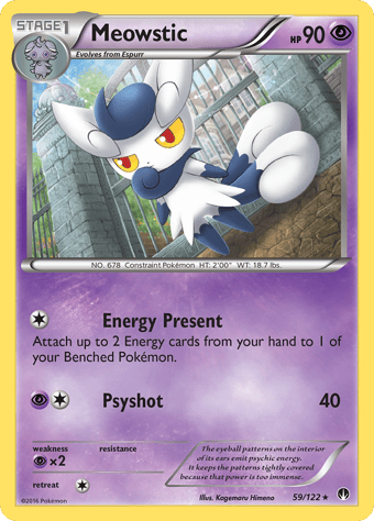 Meowstic BREAKpoint Pokemon Card