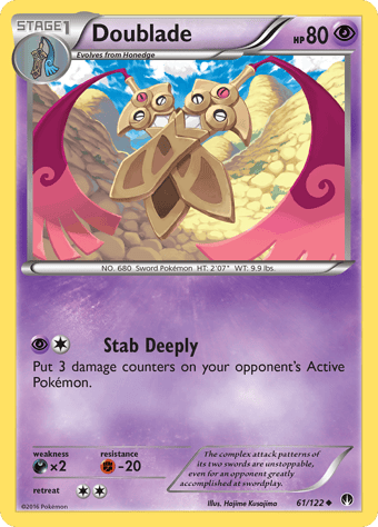 Doublade BREAKpoint Pokemon Card