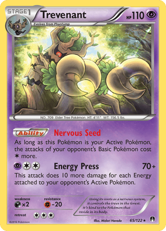 Trevenant BREAKpoint Pokemon Card