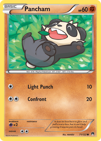 Pancham BREAKpoint Pokemon Card
