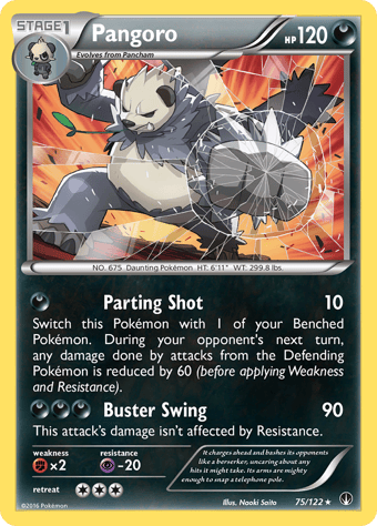 Pangoro BREAKpoint Pokemon Card