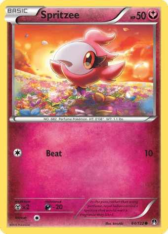 Spritzee BREAKpoint Pokemon Card