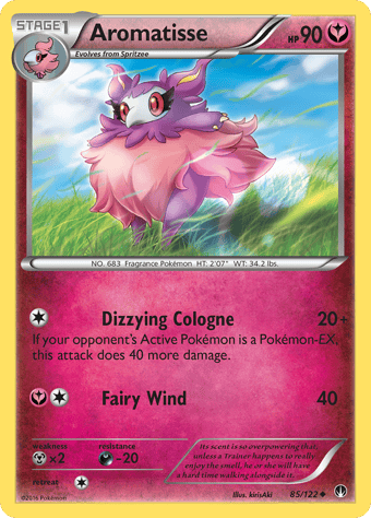 Aromatisse BREAKpoint Pokemon Card