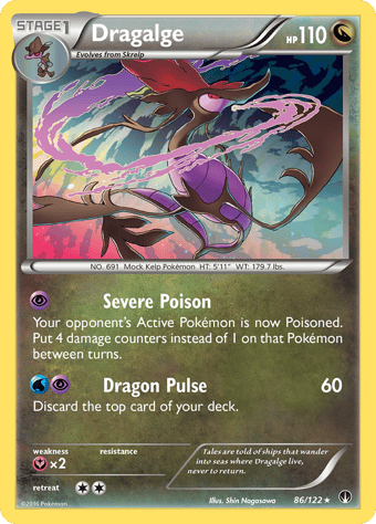 Dragalge BREAKpoint Pokemon Card
