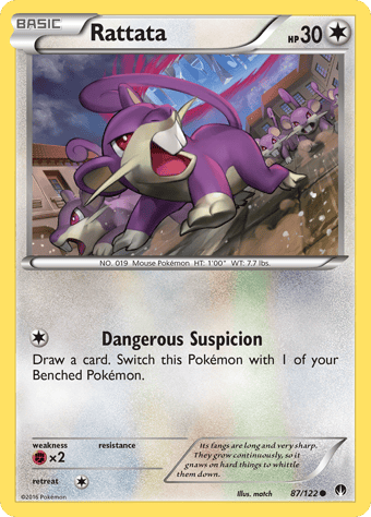 Rattata BREAKpoint Pokemon Card