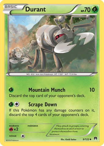 Durant BREAKpoint Pokemon Card