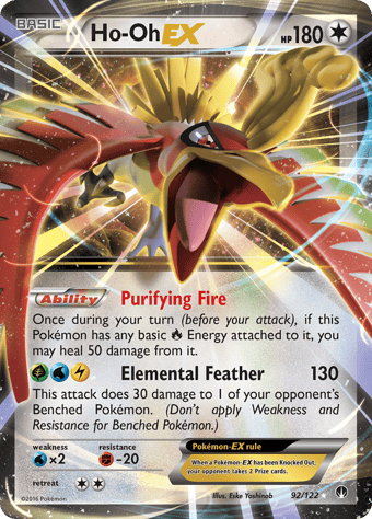 Ho-Oh-EX BREAKpoint Pokemon Card